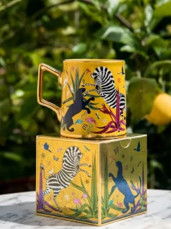 Ortigia Tazza Jungle Ceramic Sahara