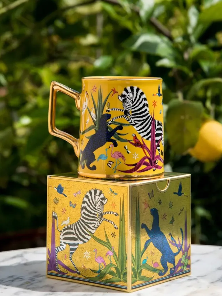 Ortigia Tazza Jungle Ceramic Sahara