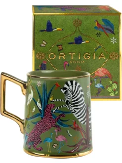 Ortigia Tazza Jungle Ceramic Green