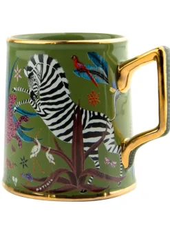 Ortigia Tazza Jungle Ceramic Green