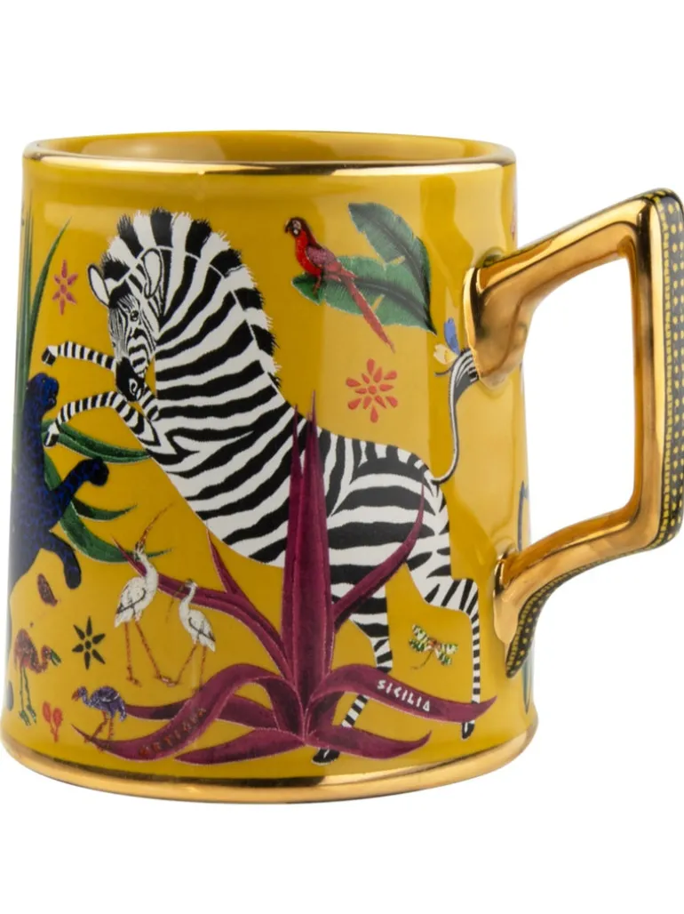 Ortigia Tazza Jungle Ceramic Sahara