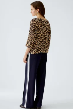 Oui Knit Jumper Animal Print