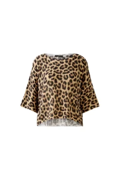 Oui Knit Jumper Animal Print