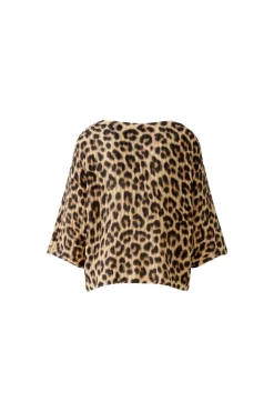Oui Knit Jumper Animal Print