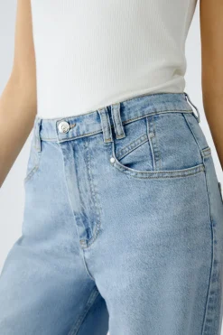 Oui High Rise Blue Denim Jeans
