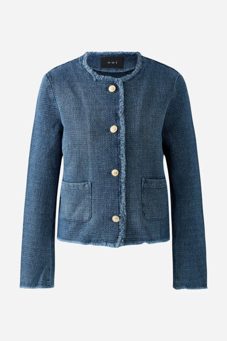 Oui Jacket Blue Denim