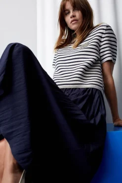 Oui Maxi Dress Dark Navy