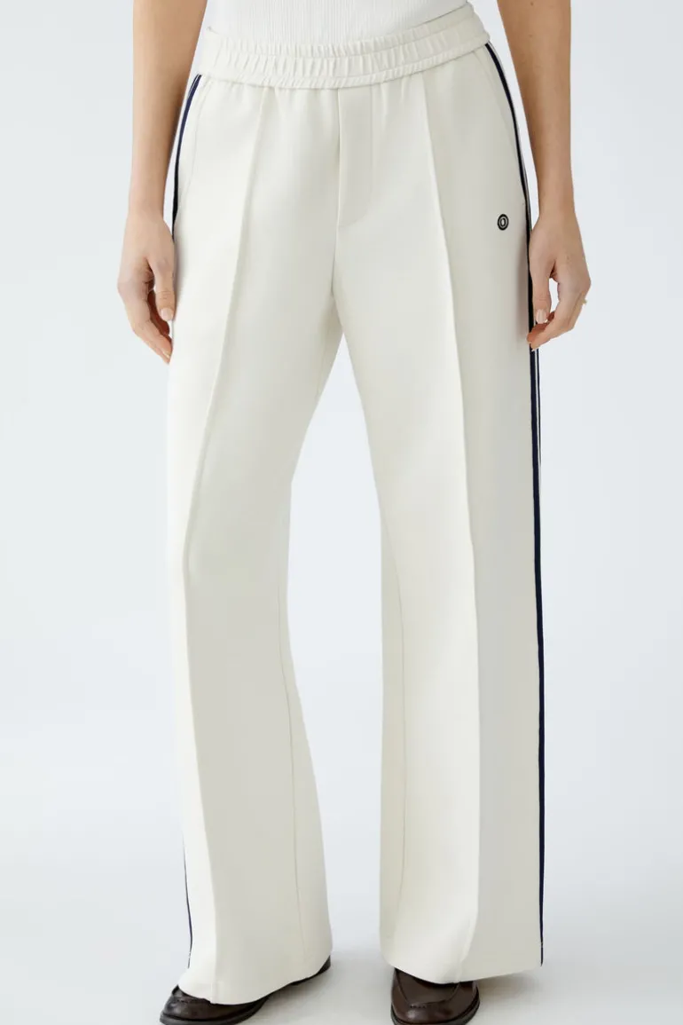 Oui Slip-On Trousers Eggnog