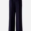 Oui Trousers Dark Navy