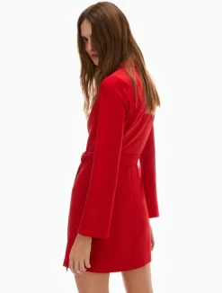 Pennyblack Oria Short Wrap Dress Ruby