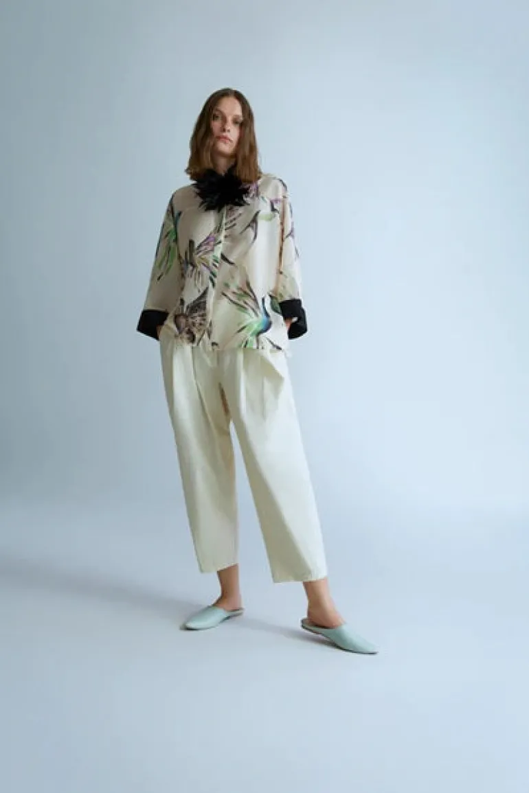 Psophia Blouse Ivory Print