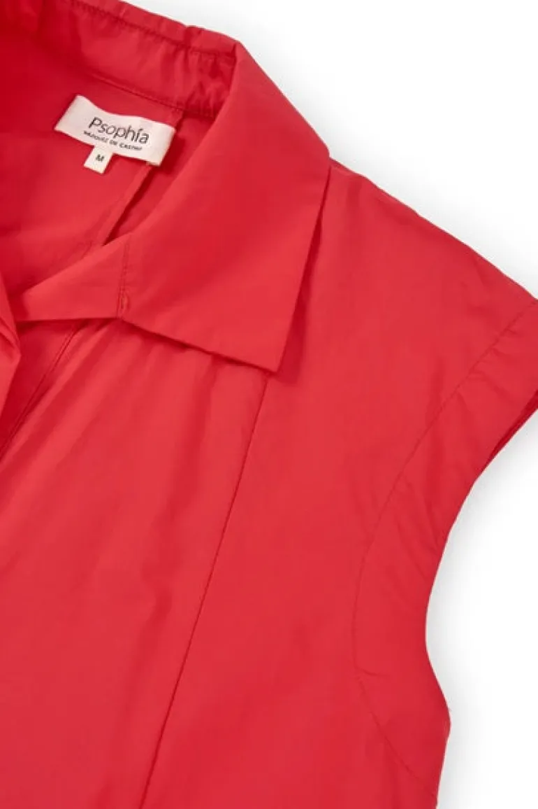 Psophia Red Shirt Dress
