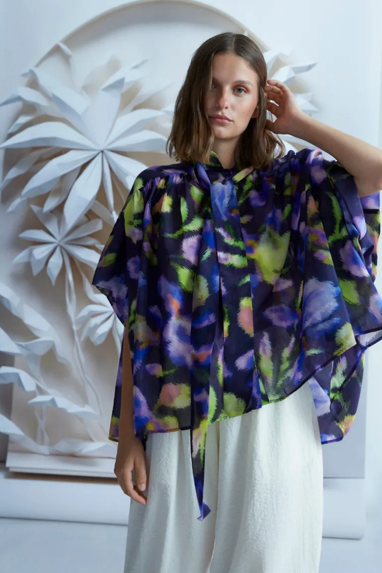 Psophia Shirt Plum Print
