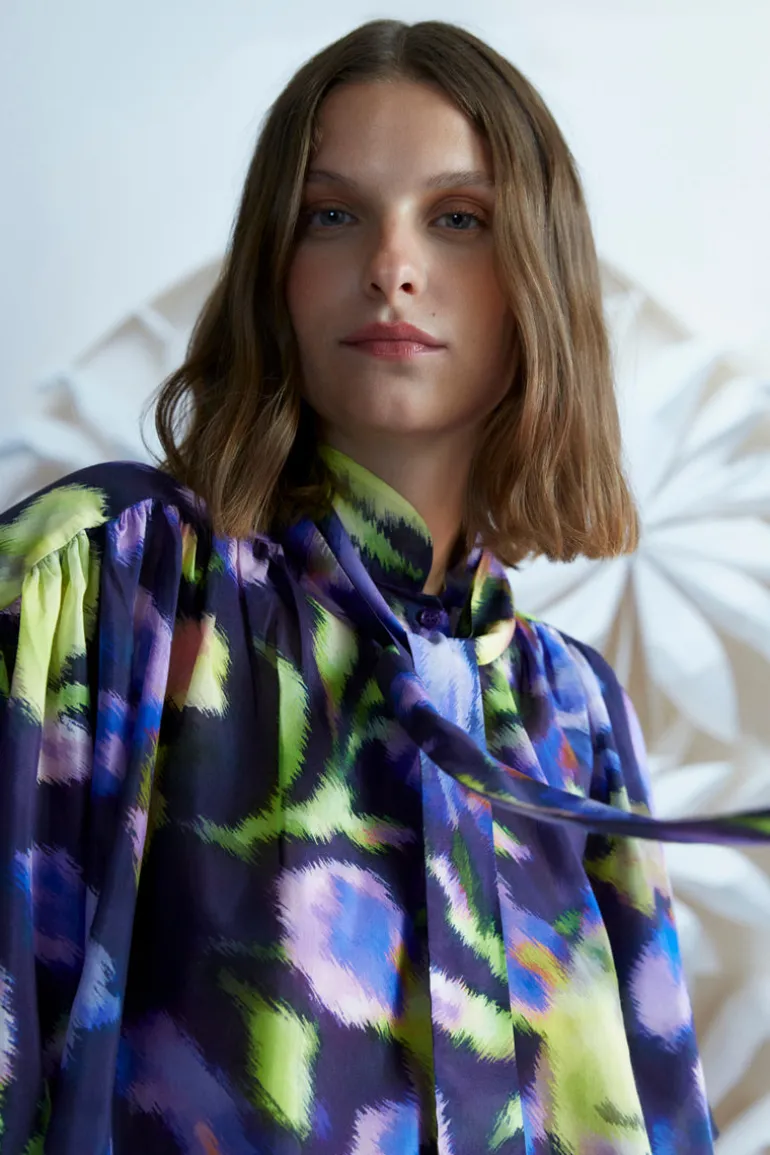 Psophia Shirt Plum Print