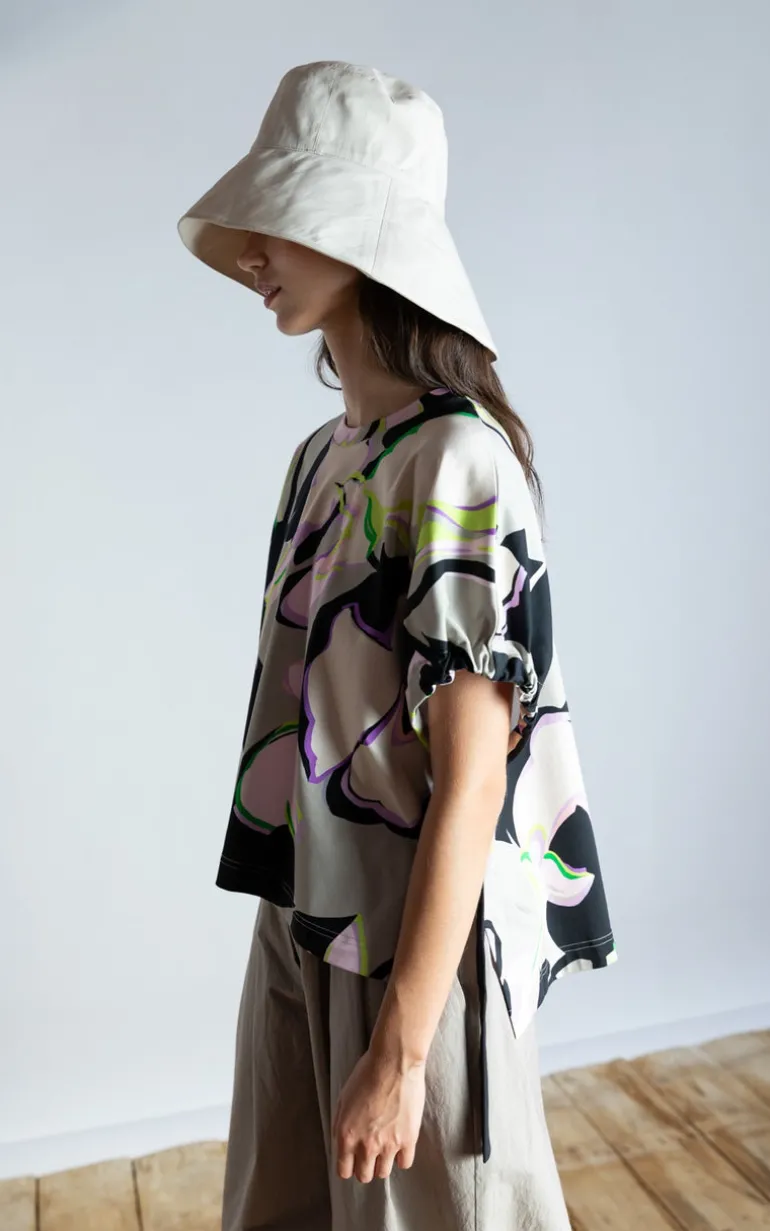 Psophia T-Shirt Oyster Print