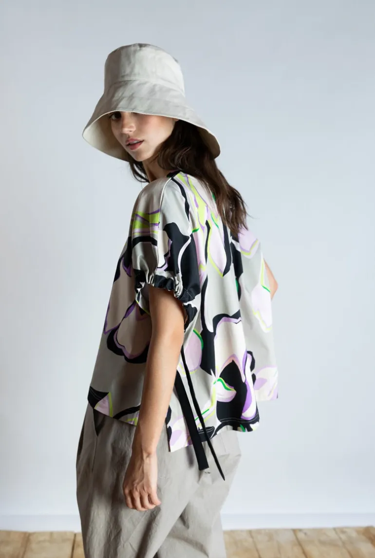 Psophia T-Shirt Oyster Print