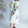 Psophia White Floral Print Dress