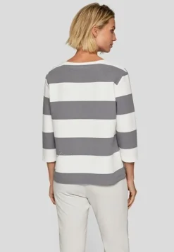 Rabe Striped Knit Top Grey