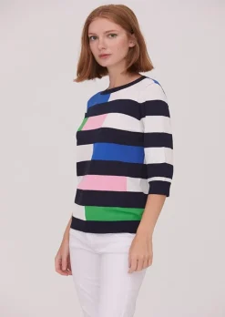 Scorzzo Knit Intarsia Top Multi