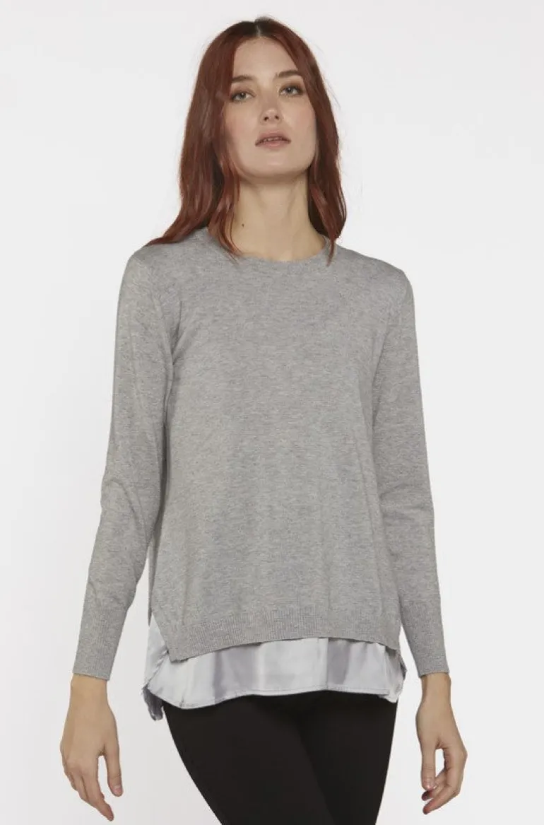 Scorzzo Knitted Jumper Grey