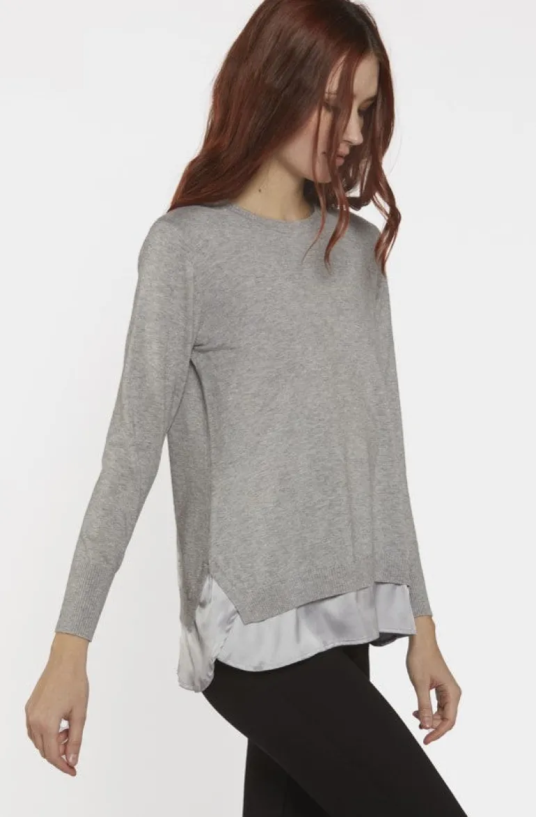 Scorzzo Knitted Jumper Grey
