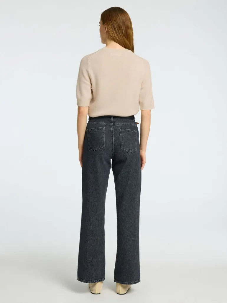 Selected Femme Cille Knit Top Birch Melange