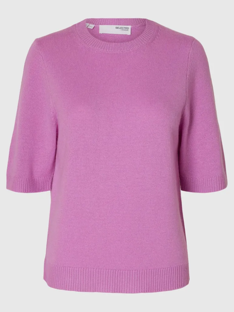 Selected Femme Cille Knit Top First Bloom