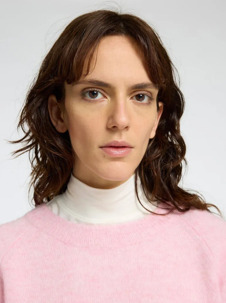 Selected Femme Lulu Knit Jumper Mauve Melange