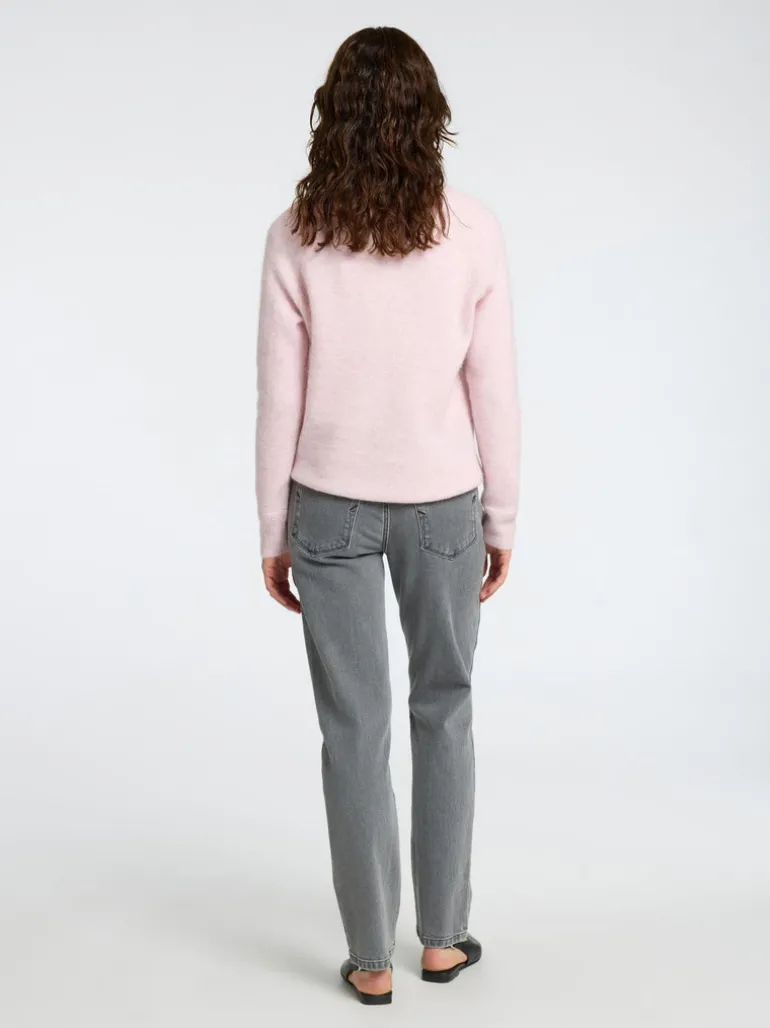 Selected Femme Lulu Knit Jumper Mauve Melange