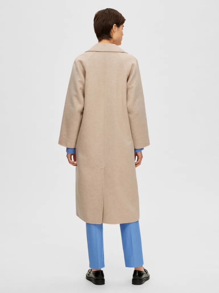 Selected Femme New Tama Wool Coat Sandshell