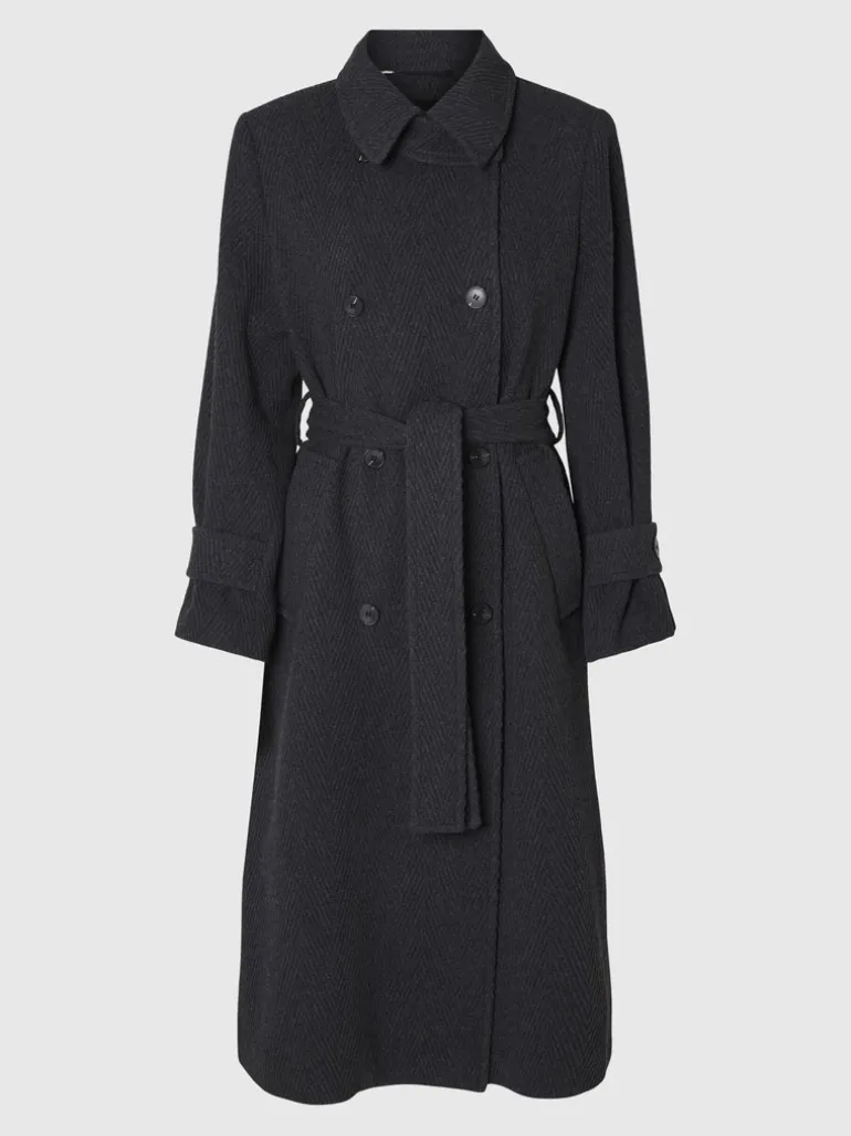 Selected Femme Una Wool Trench Coat