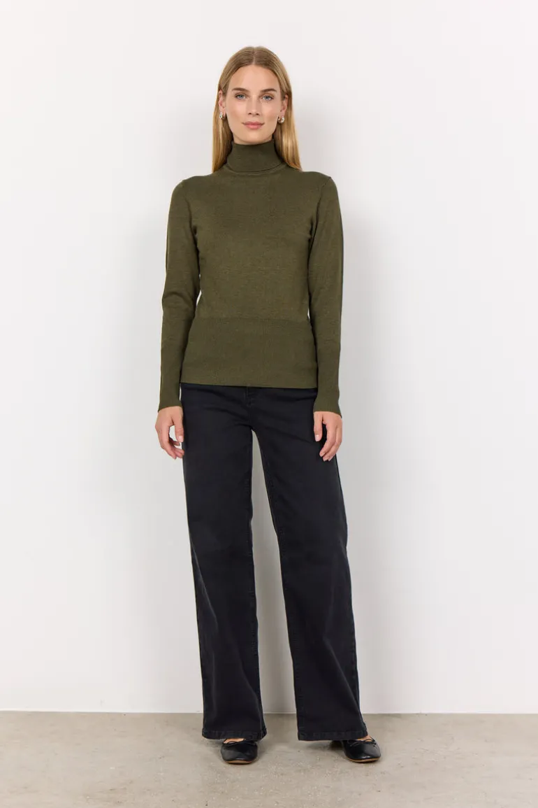 Soya Concept Dollie 145 Knit Pullover Dark Olive
