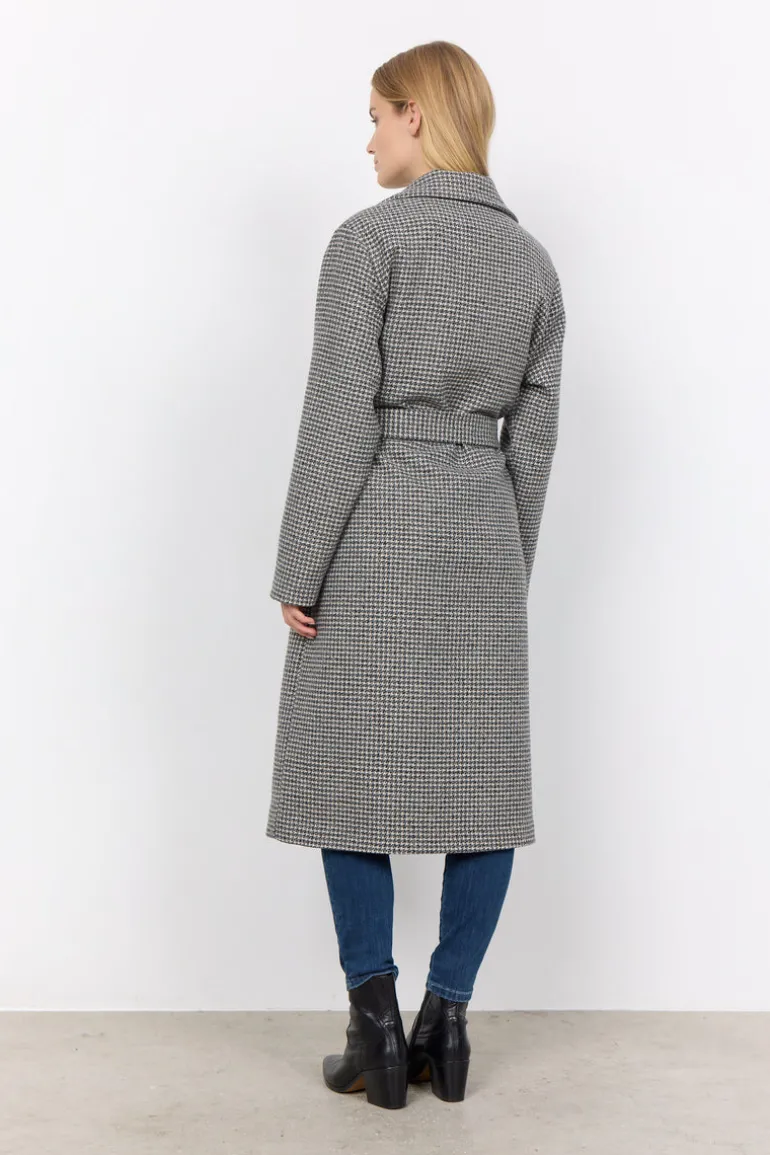Soya Concept Felisia 2 Coat Black Houndstooth