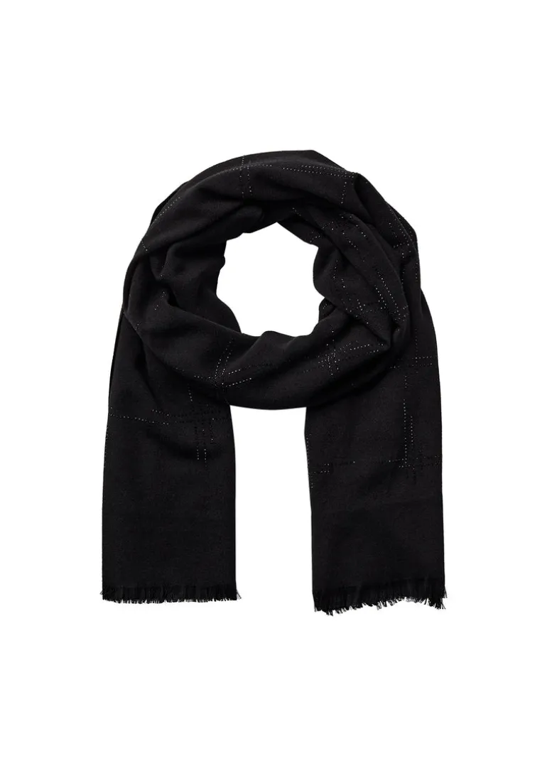 Soya Concept Namur 1 Knit Scarf Black