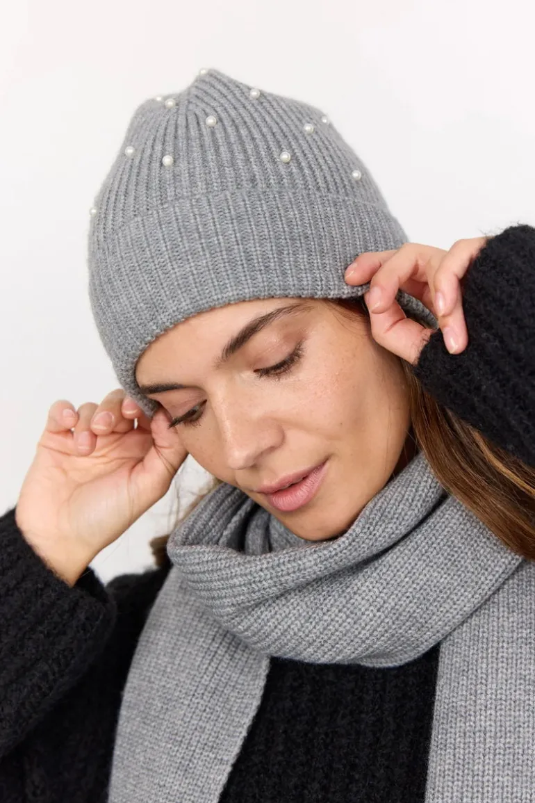 Soya Concept Nino 2 Knit Hat Medium Grey