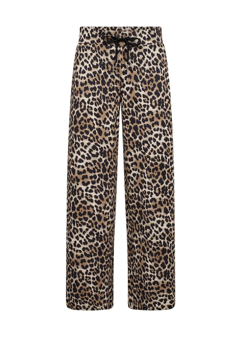 Soya Concept Ophia 7 Pants Leo Print Brown