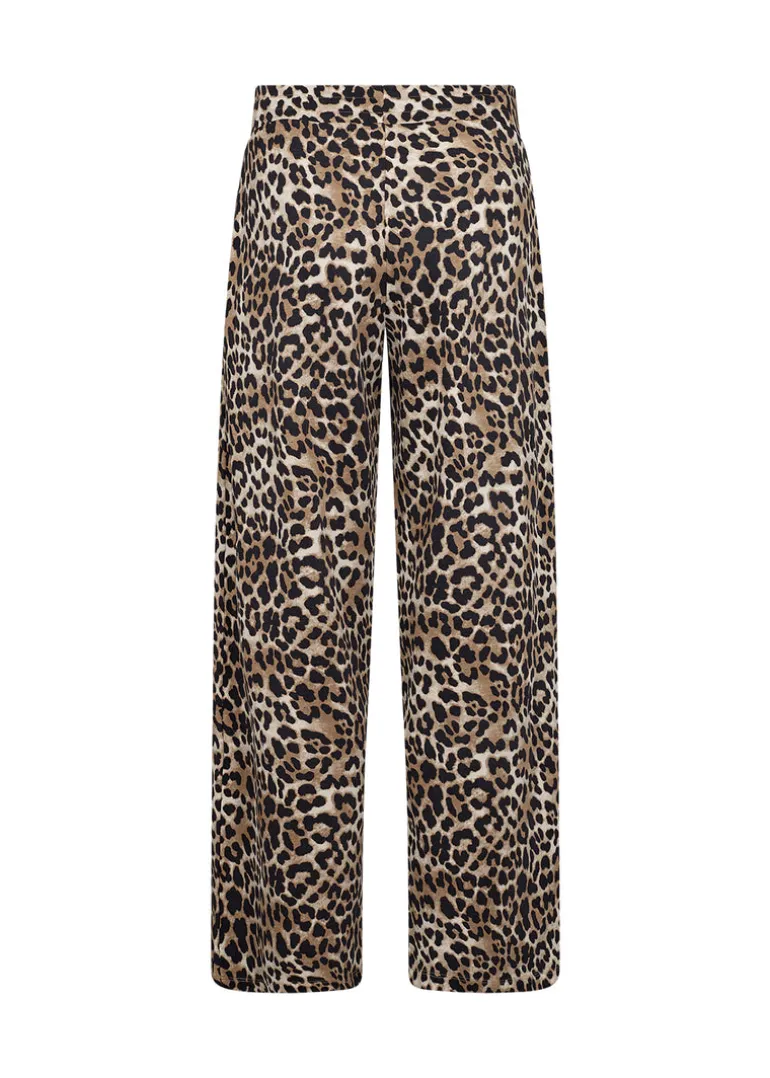 Soya Concept Ophia 7 Pants Leo Print Brown