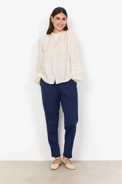 Soya Concept Orit 2 Shirt Polka Dot Print Cream