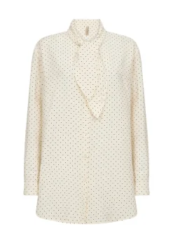 Soya Concept Orit 1 Shirt Polka Dot Print Cream