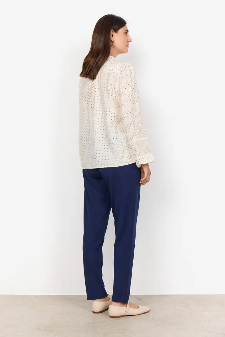 Soya Concept Orit 2 Shirt Polka Dot Print Cream