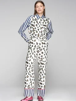 Vilagallo Elena Trouser Leo Print