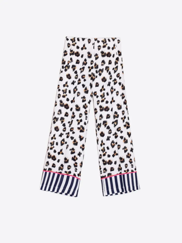Vilagallo Elena Trouser Leo Print