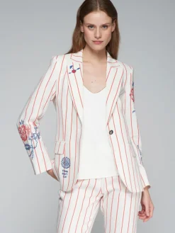 Vilagallo Heather Jacket Red Stripes
