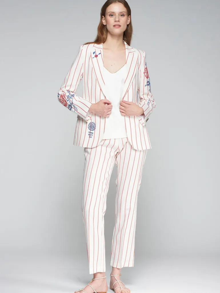 Vilagallo Heather Jacket Red Stripes
