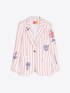 Vilagallo Heather Jacket Red Stripes