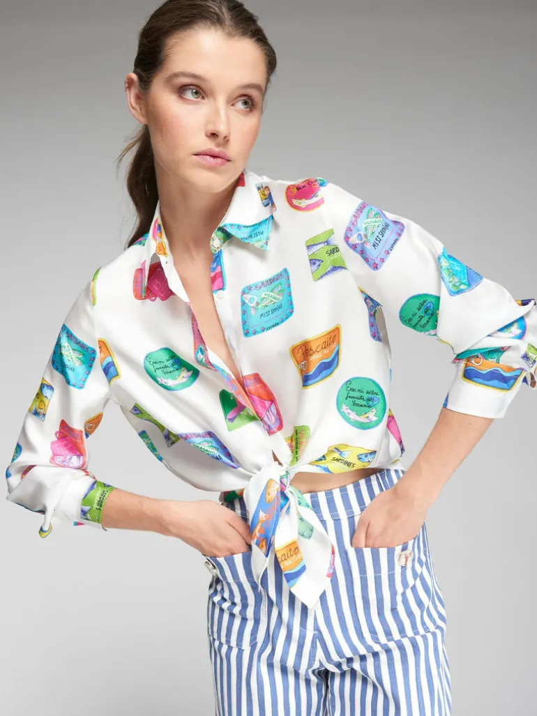 Vilagallo Mafalda Shirt Multi-coloured Motifs