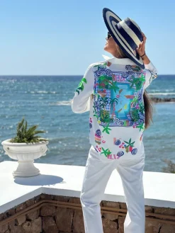 Vilagallo Mafalda Shirt Tiger Print