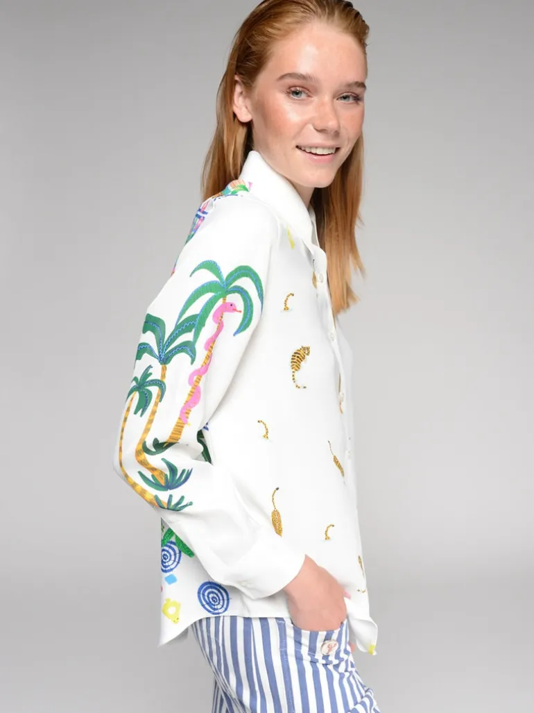 Vilagallo Mafalda Shirt Tiger Print