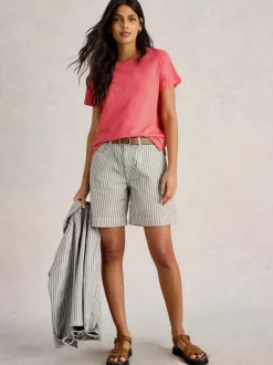 White Stuff Abbie Tee Mid Coral