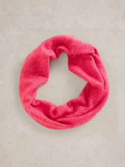 White Stuff Abby Knitted Snood Bright Pink